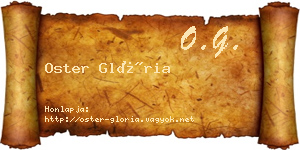 Oster Glória névjegykártya